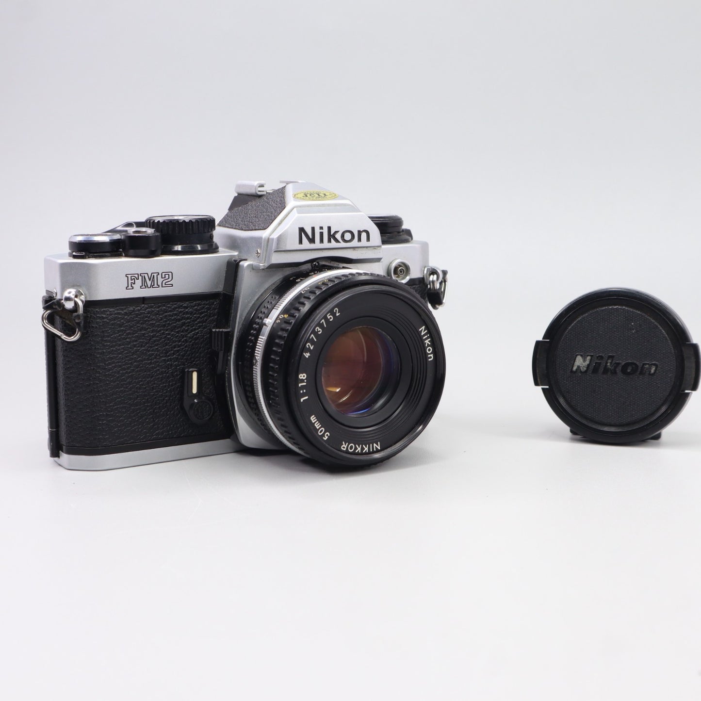 Nikon FM2 FM2N 35mm SLR Shutter Silver With 50mm 1.8