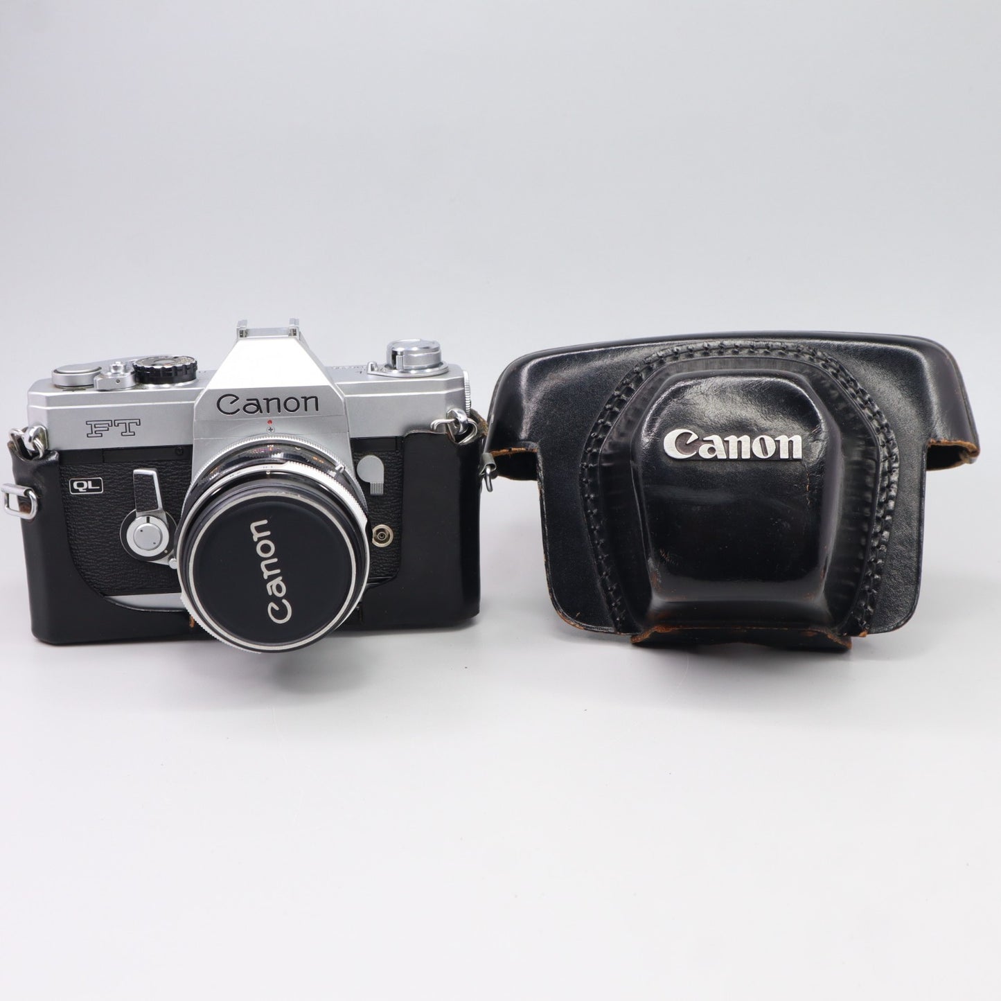 F Vintage Canon FT  QL SLR Film Camera  Canon FD 50mm 1.8 Lens
